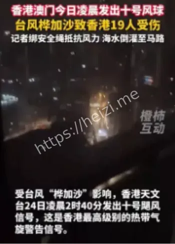 台风桦加沙香港受伤原因